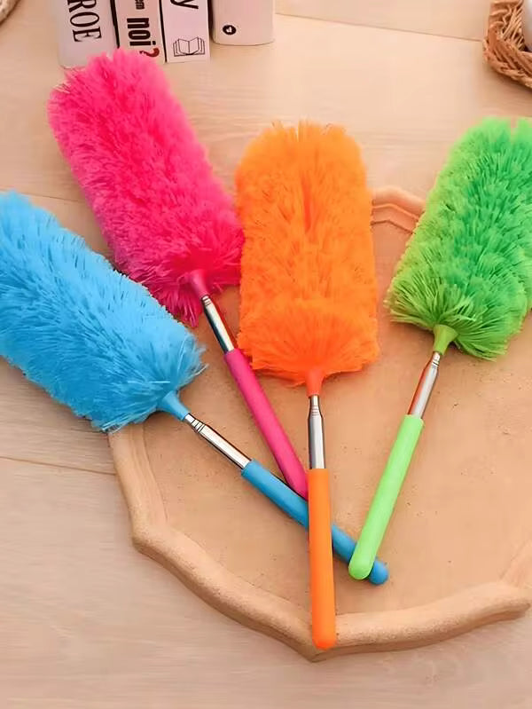 Adjustable Extendable Ultra-Fine Fiber Duster, Home Dust Brush, Dust Brush, Home Air Conditioner Feather Car Furniture Cleaning Brush, Retractable Handle Feather Duster, Home Cleaning Brush, Household Items